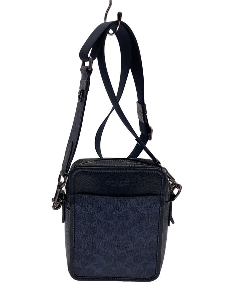 COACH Sullivan Crossbody Signature Canvas PVC NVY All Over Pattern CW388