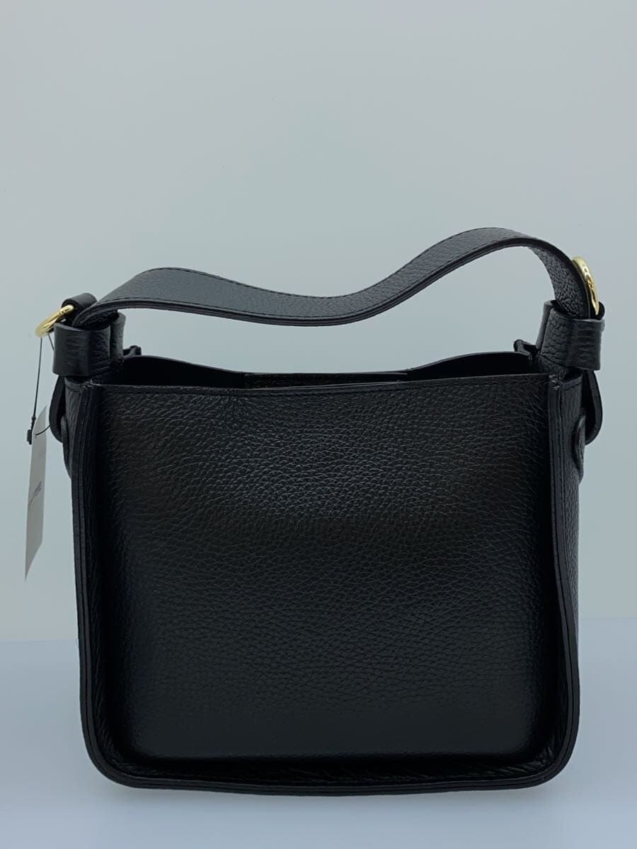 Other Brand BORSA IN PELLE Borsa in Pelle 2-Way Shoulder Bag Leather BLK Solid 3