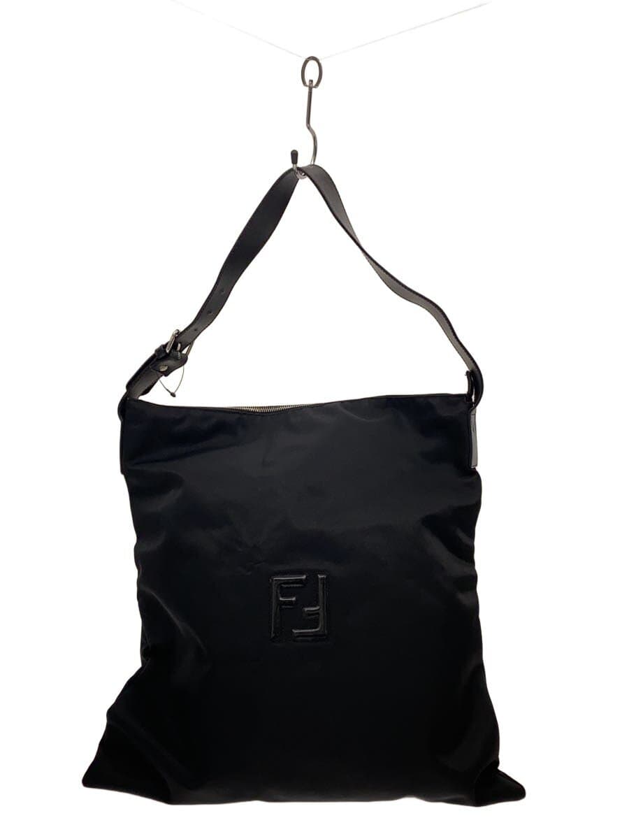 FENDIFF Logo One Shoulder Shoulder Bag Nylon BLK Solid