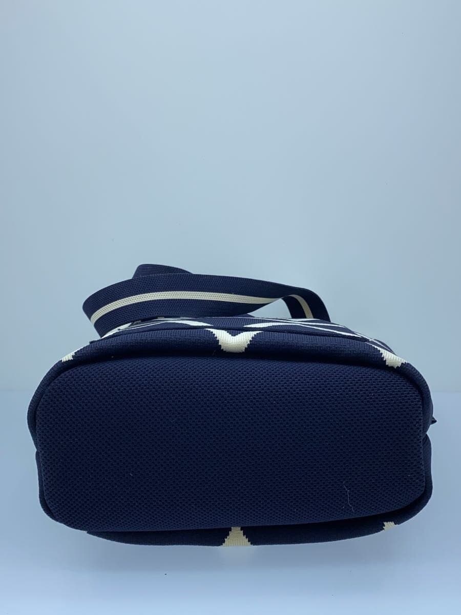 Anne Coquine Handbag Polyester NVY Geometric Pattern 4