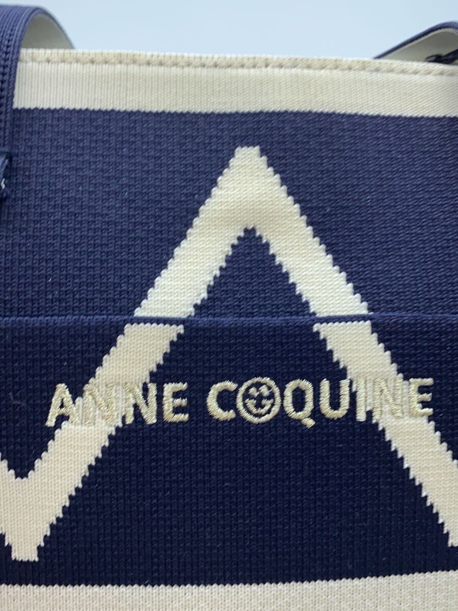 Anne Coquine Handbag Polyester NVY Geometric Pattern 5