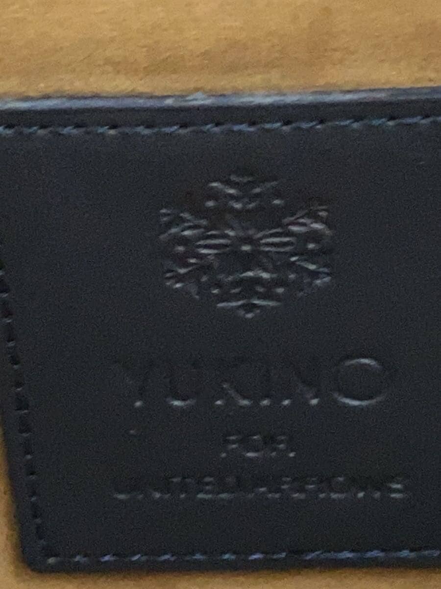 YUKINOUA Exclusive Boston Bag Leather NVY Solid Corner Scuff 5