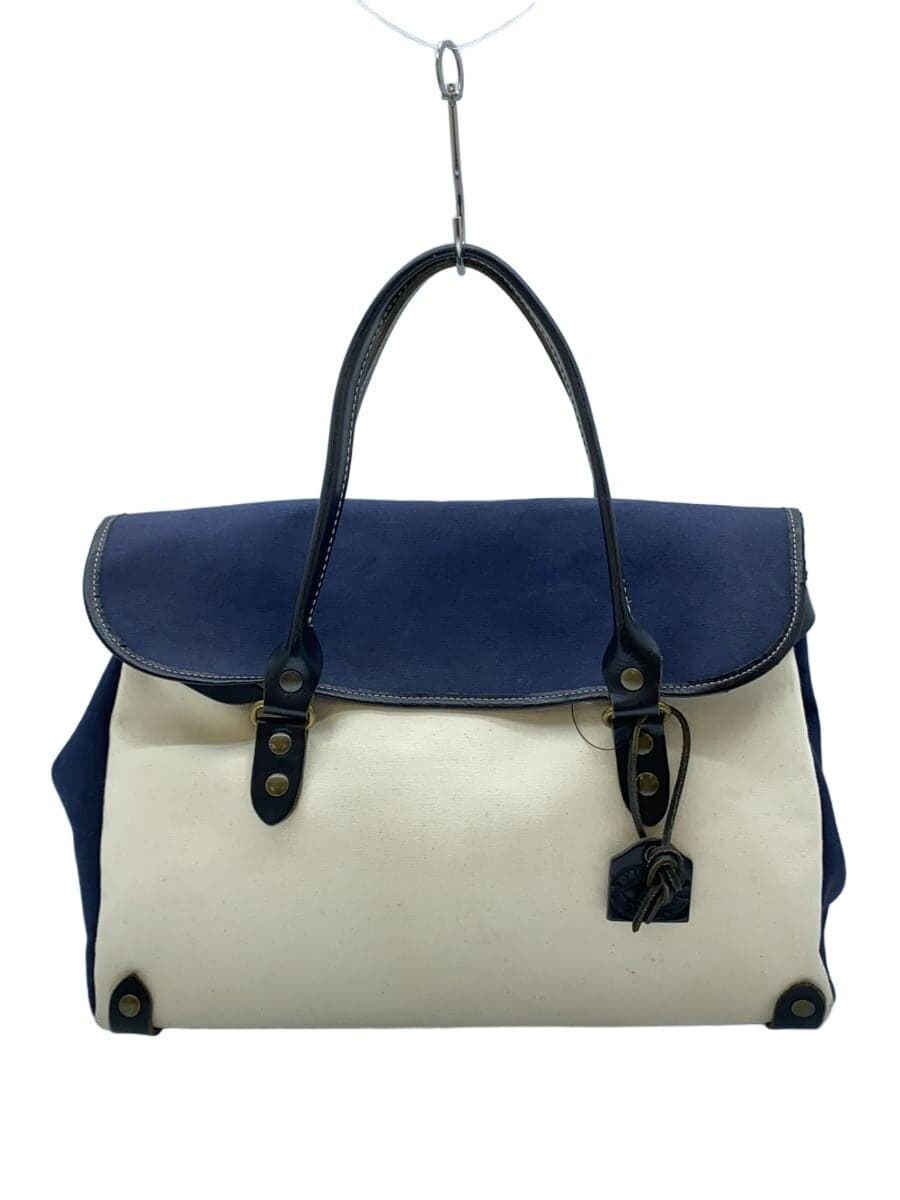 TAMPICOBAG MANHATTAN Manhattan Bag Canvas x Leather WHT x NVY Made in France