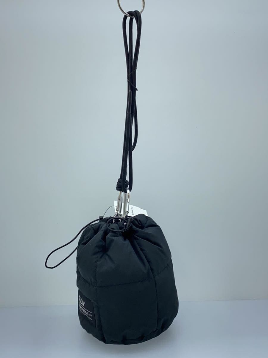 TAION x emmi Quilted Drawstring Shoulder Bag Polyester BLK 13WGG245320 2