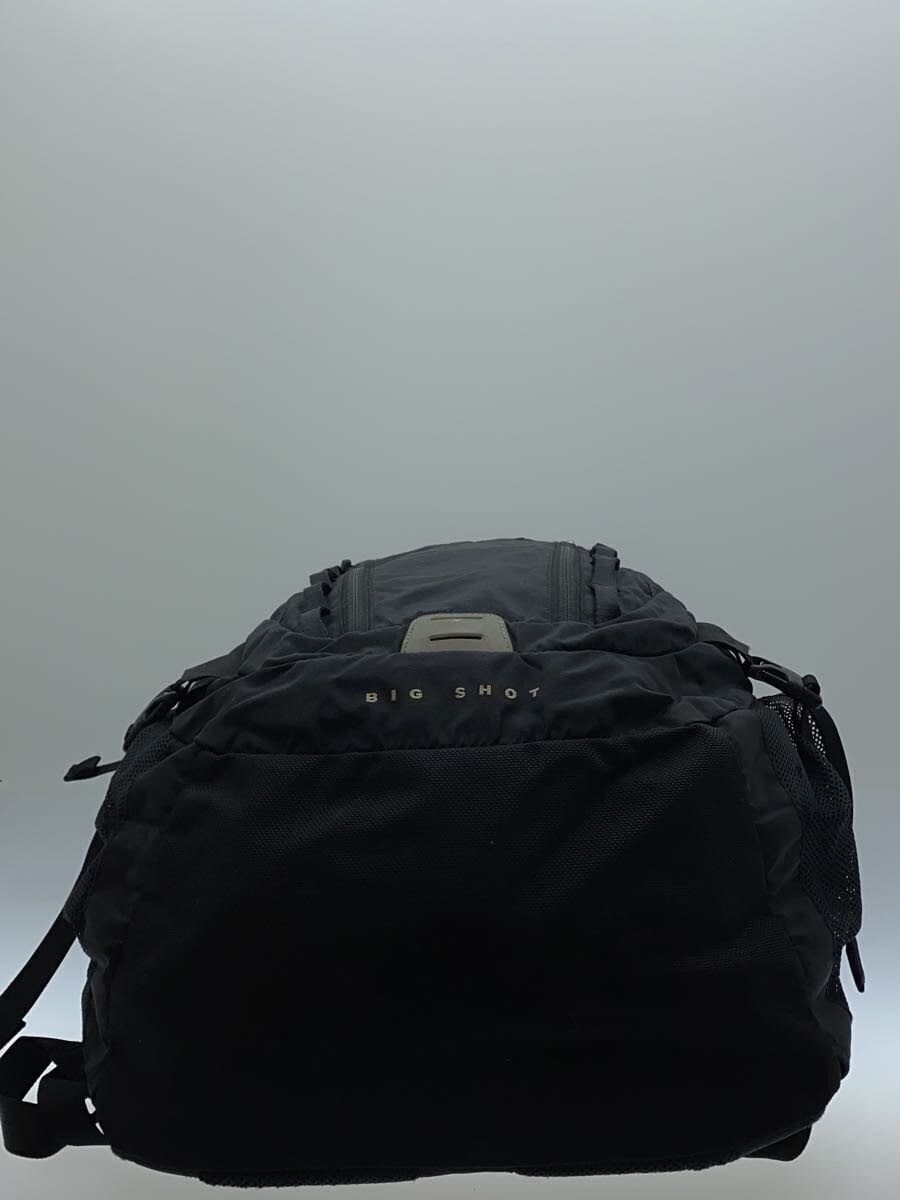 THE NORTH FACEBIG SHOT Backpack Nylon BLK Solid NM72005 Stain Small With Scratches Inside Deteriorated 4