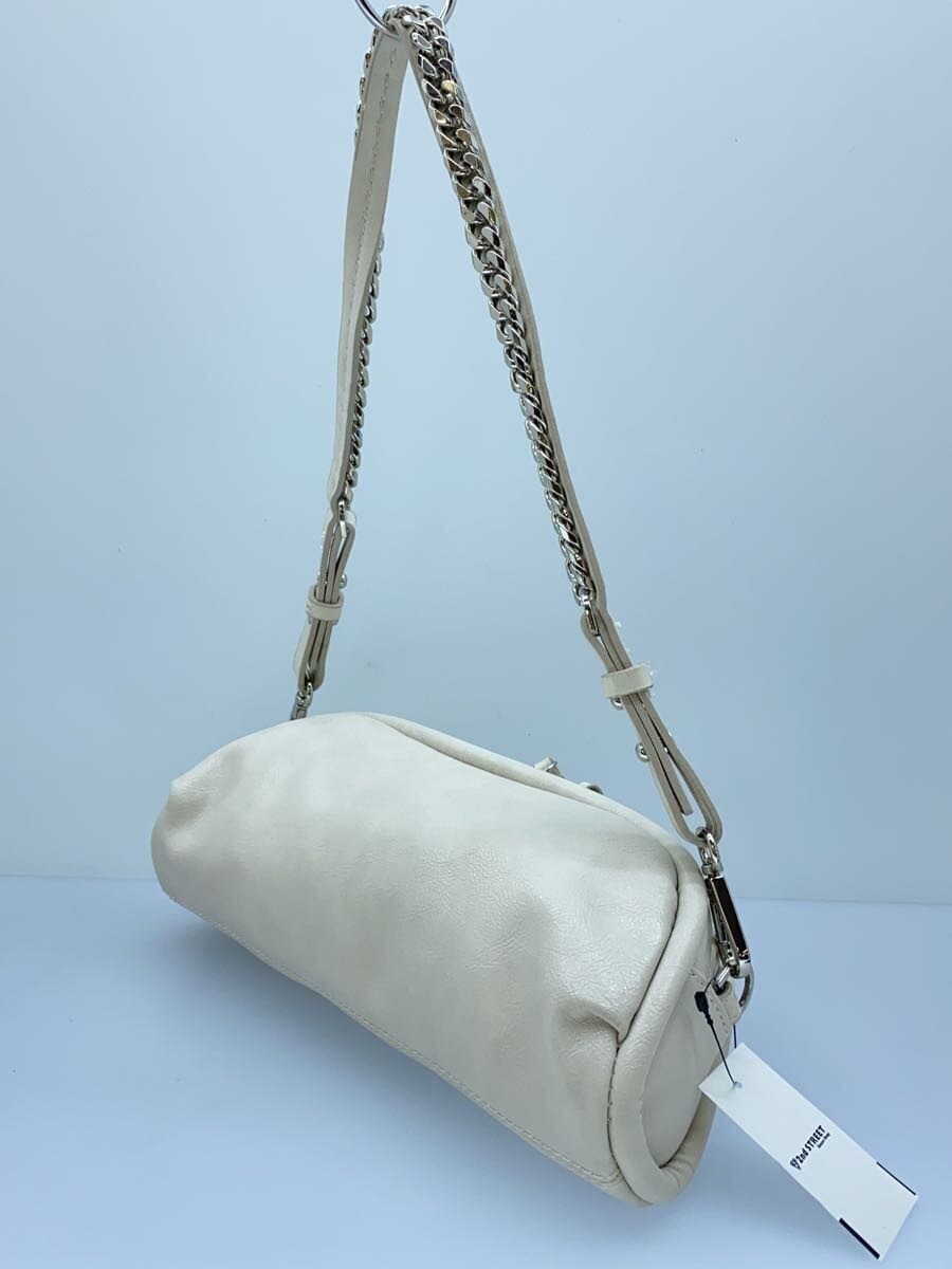 ZARA Chain Shoulder Bag Faux Leather WHT 6683 710 001 2