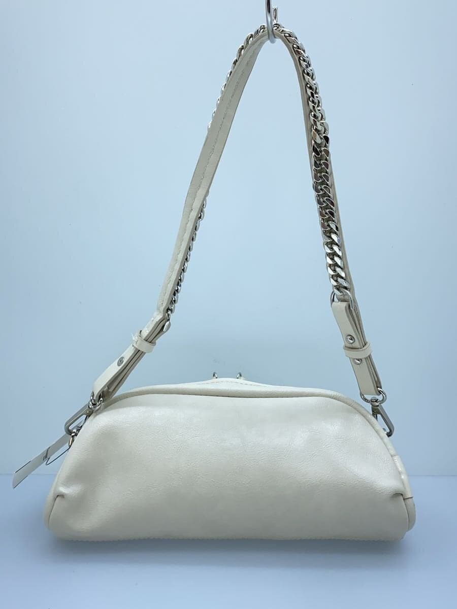 ZARA Chain Shoulder Bag Faux Leather WHT 6683 710 001 3