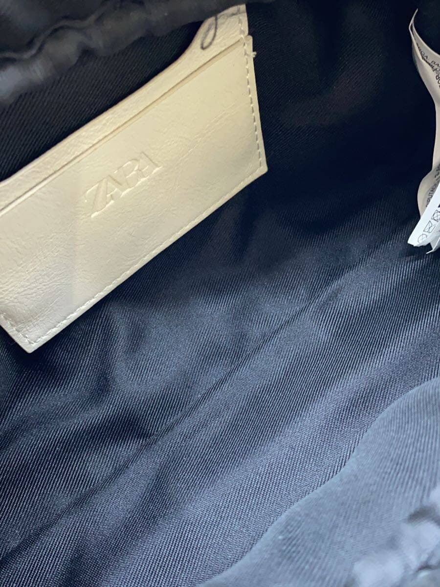 ZARA Chain Shoulder Bag Faux Leather WHT 6683 710 001 6