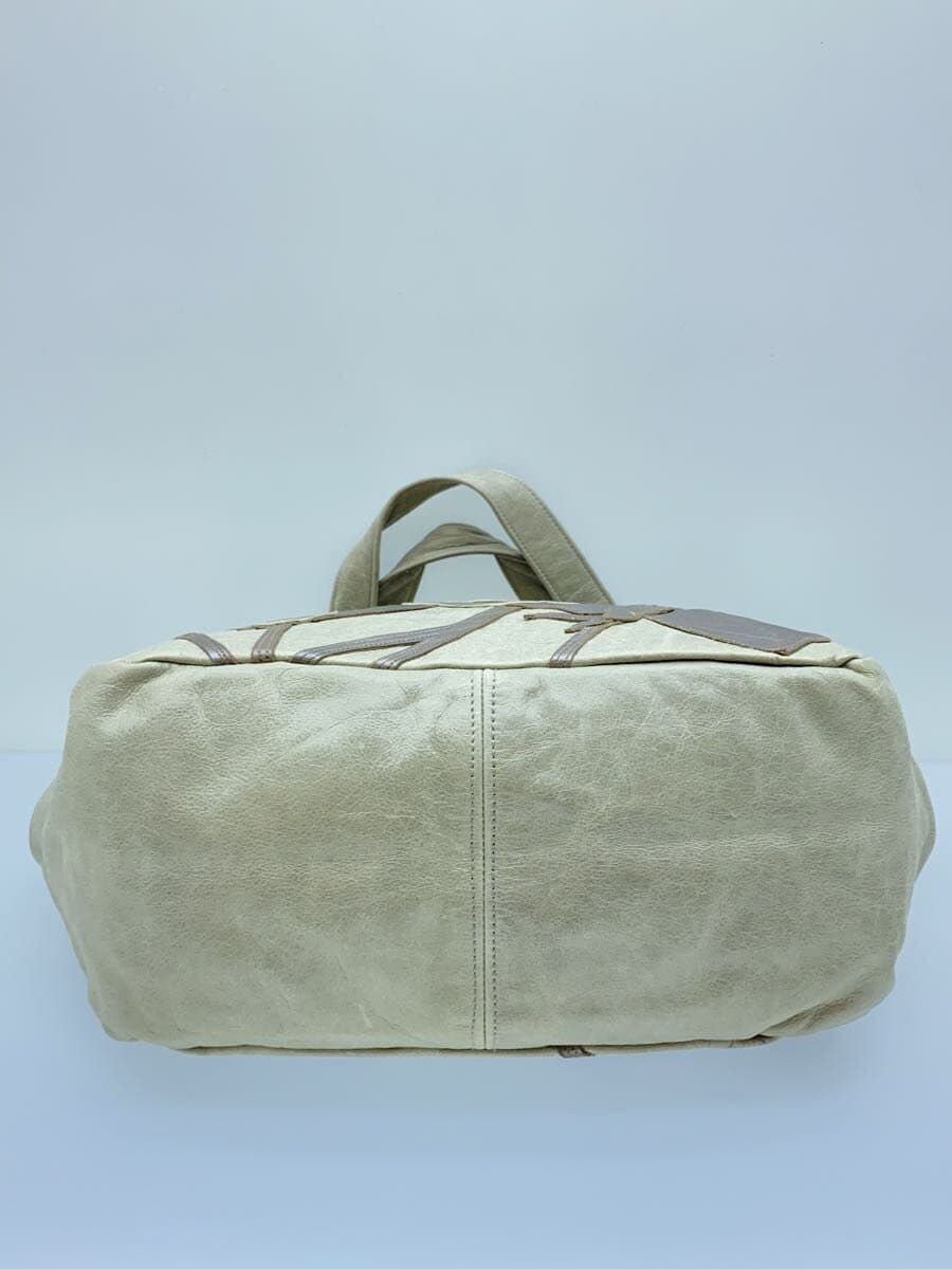 Other Brand SUSANNAH HUNTER Leather Tote Bag Flower Leather CRM 4