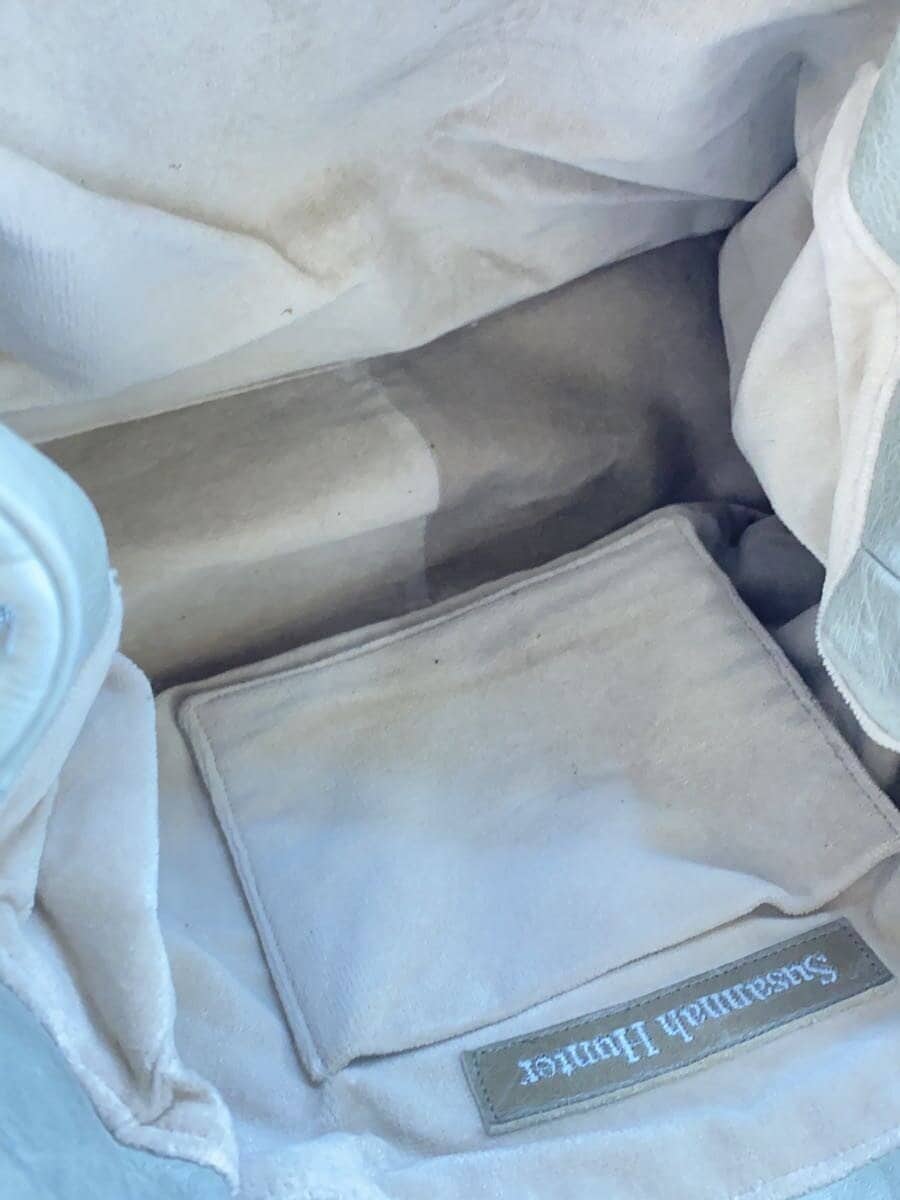 Other Brand SUSANNAH HUNTER Leather Tote Bag Flower Leather CRM 6