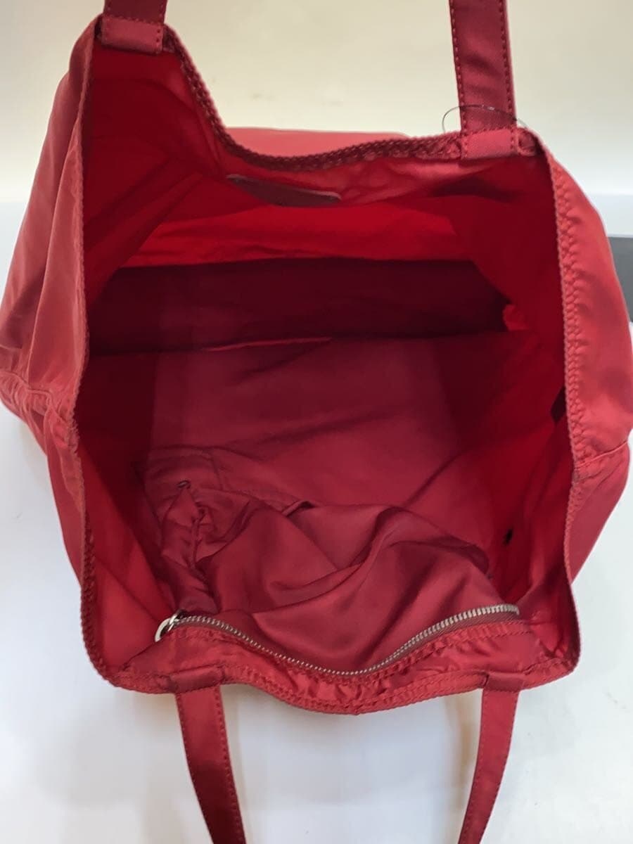 PRADA Gun Gun Motif Tote Bag Nylon Red 6
