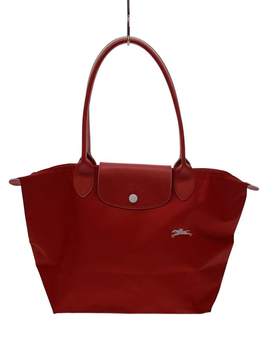 LONGCHAMP Le Pliage Vermilion Tote Bag Nylon RED L2605619P20 Corner scratches