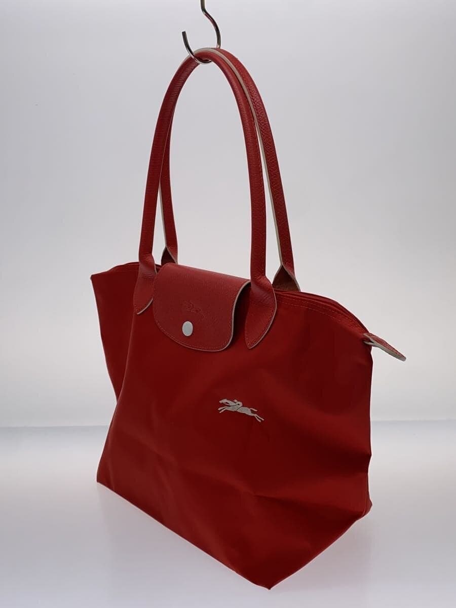 LONGCHAMP Le Pliage Vermilion Tote Bag Nylon RED L2605619P20 Corner scratches 2