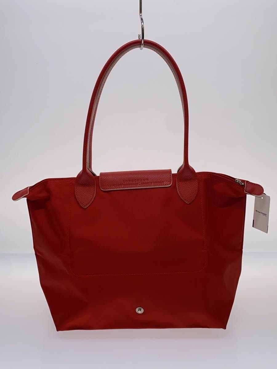 LONGCHAMP Le Pliage Vermilion Tote Bag Nylon RED L2605619P20 Corner scratches 3