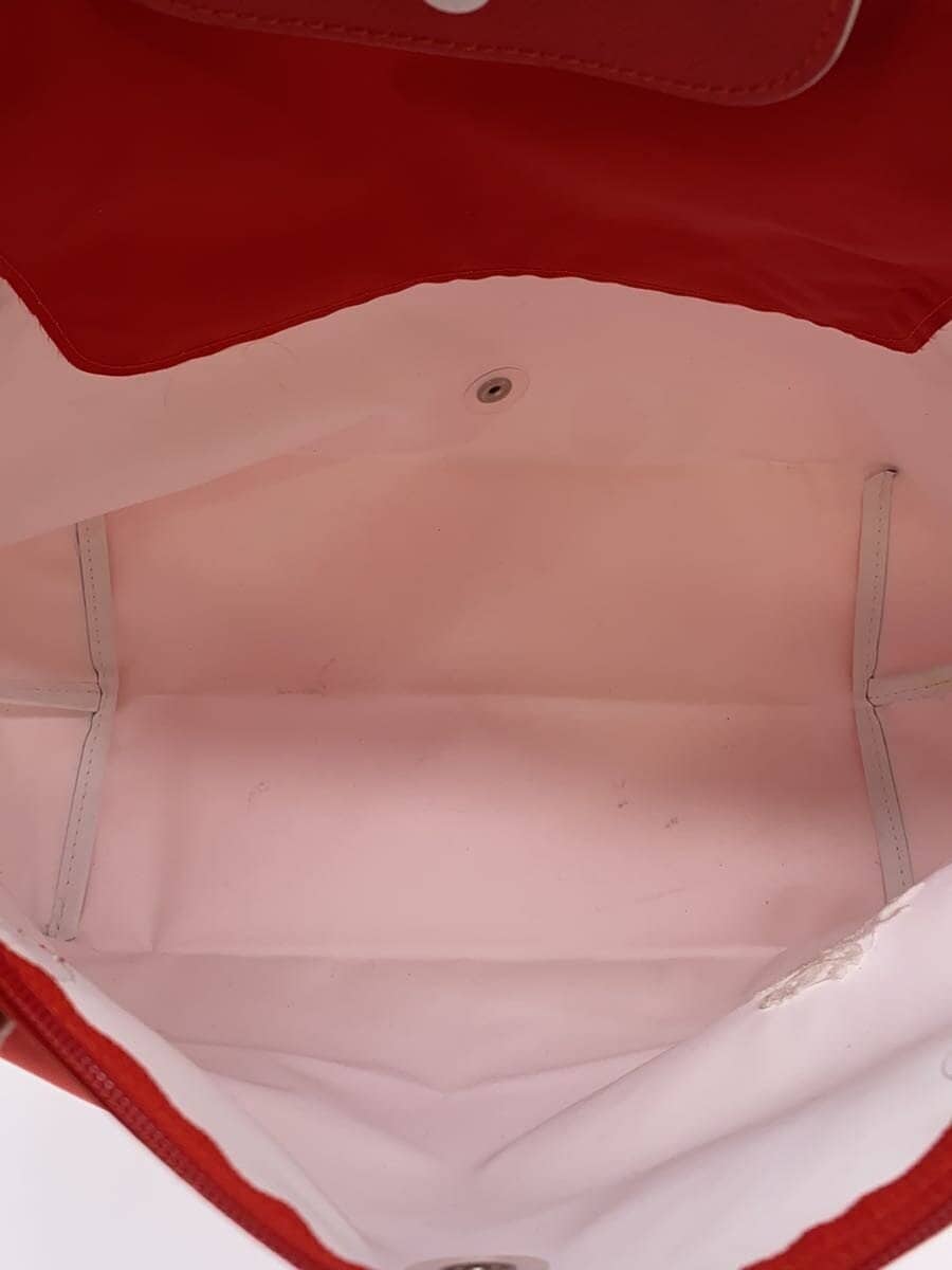 LONGCHAMP Le Pliage Vermilion Tote Bag Nylon RED L2605619P20 Corner scratches 5