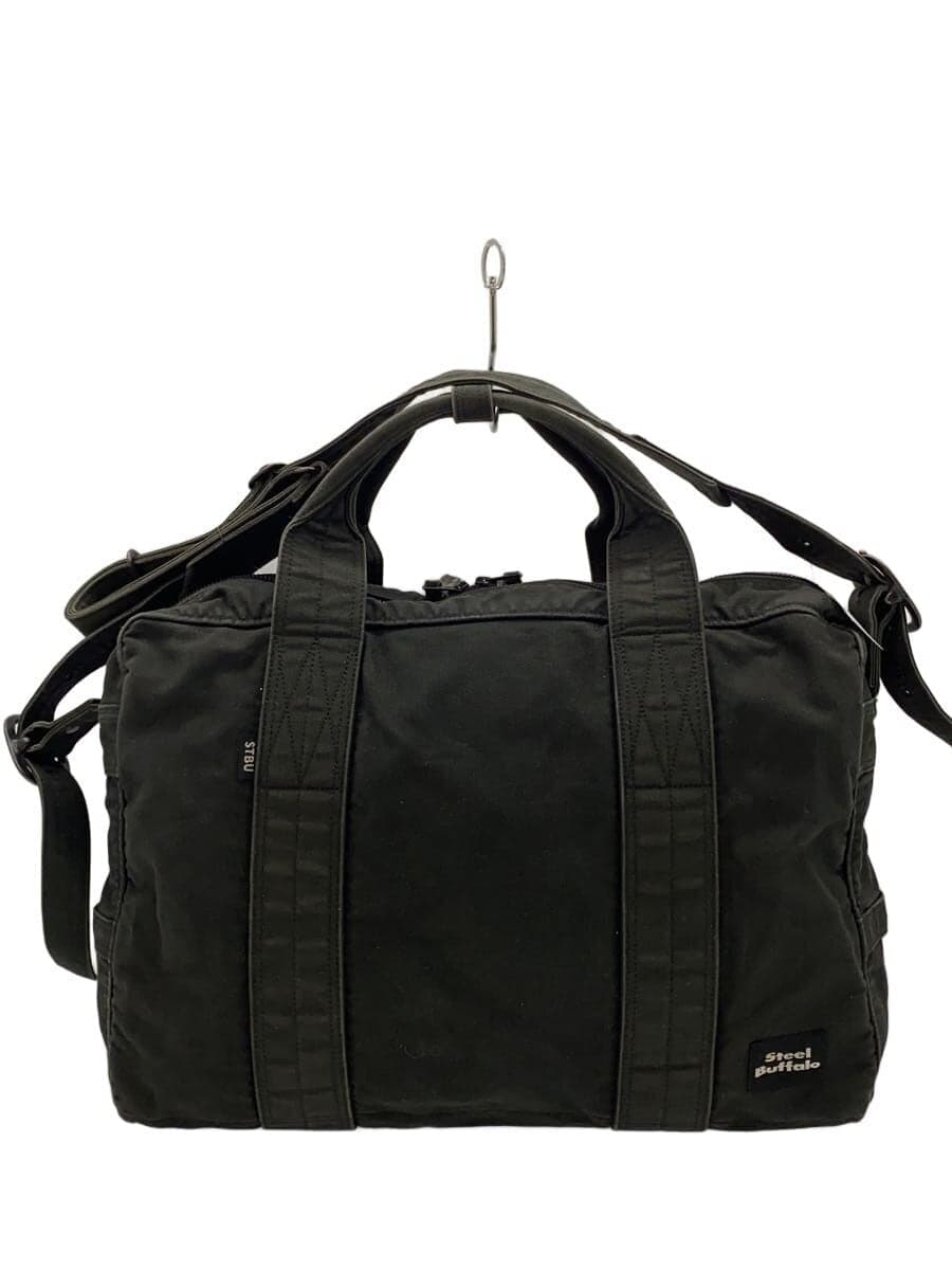 Steel Buffalo Koichi Yamaguchi 2WAY Boston Bag Cotton Black Used condition