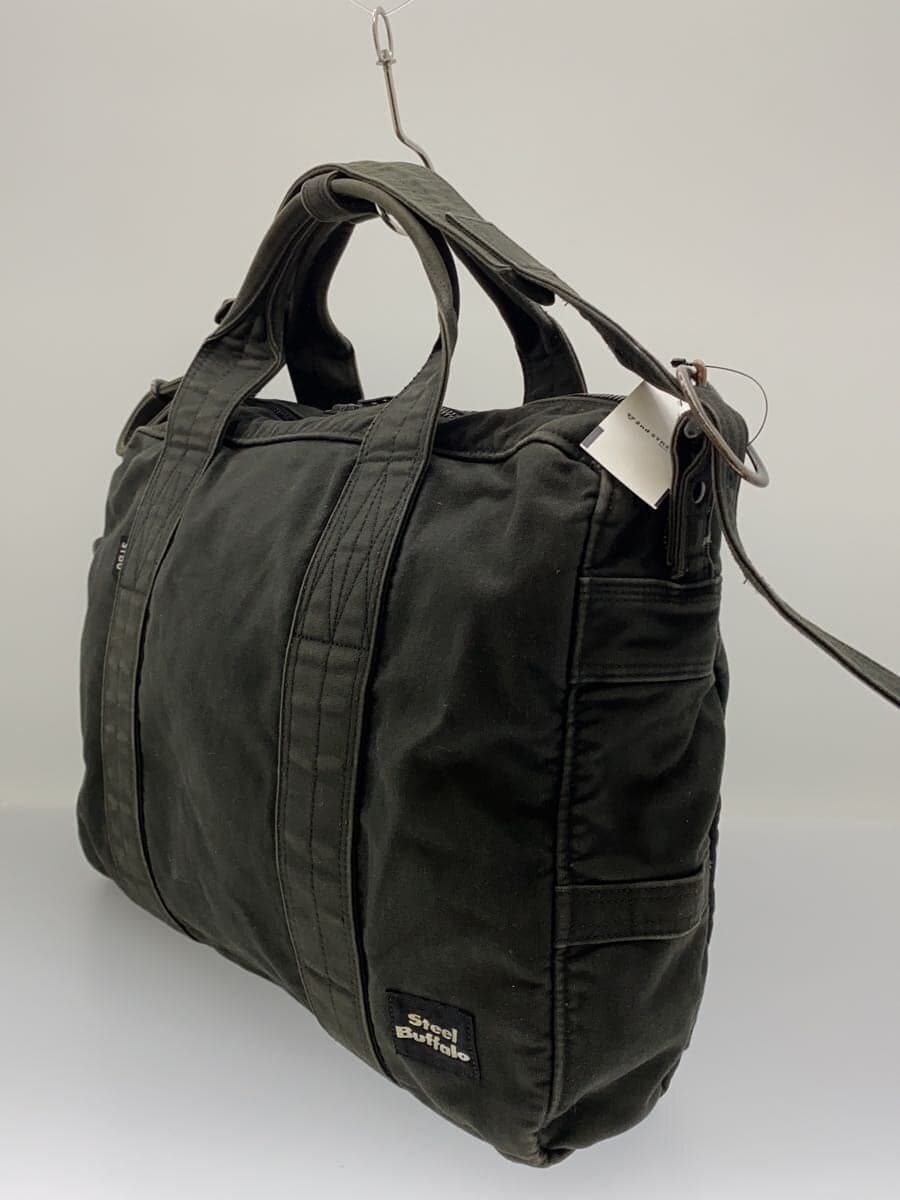 Steel Buffalo Koichi Yamaguchi 2WAY Boston Bag Cotton Black Used condition 2