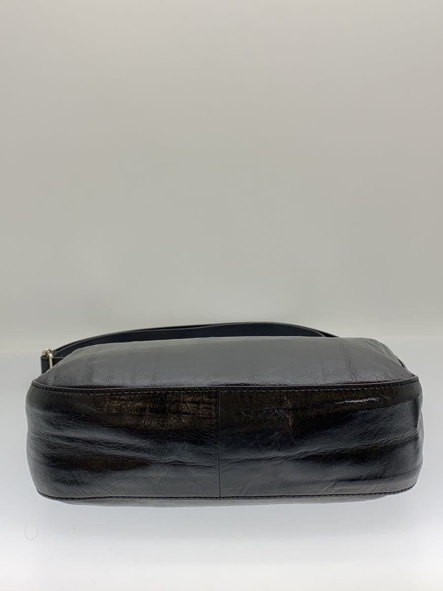 MOTHERHOUSE Minamo Shoulder Shoulder Bag Leather Black 4