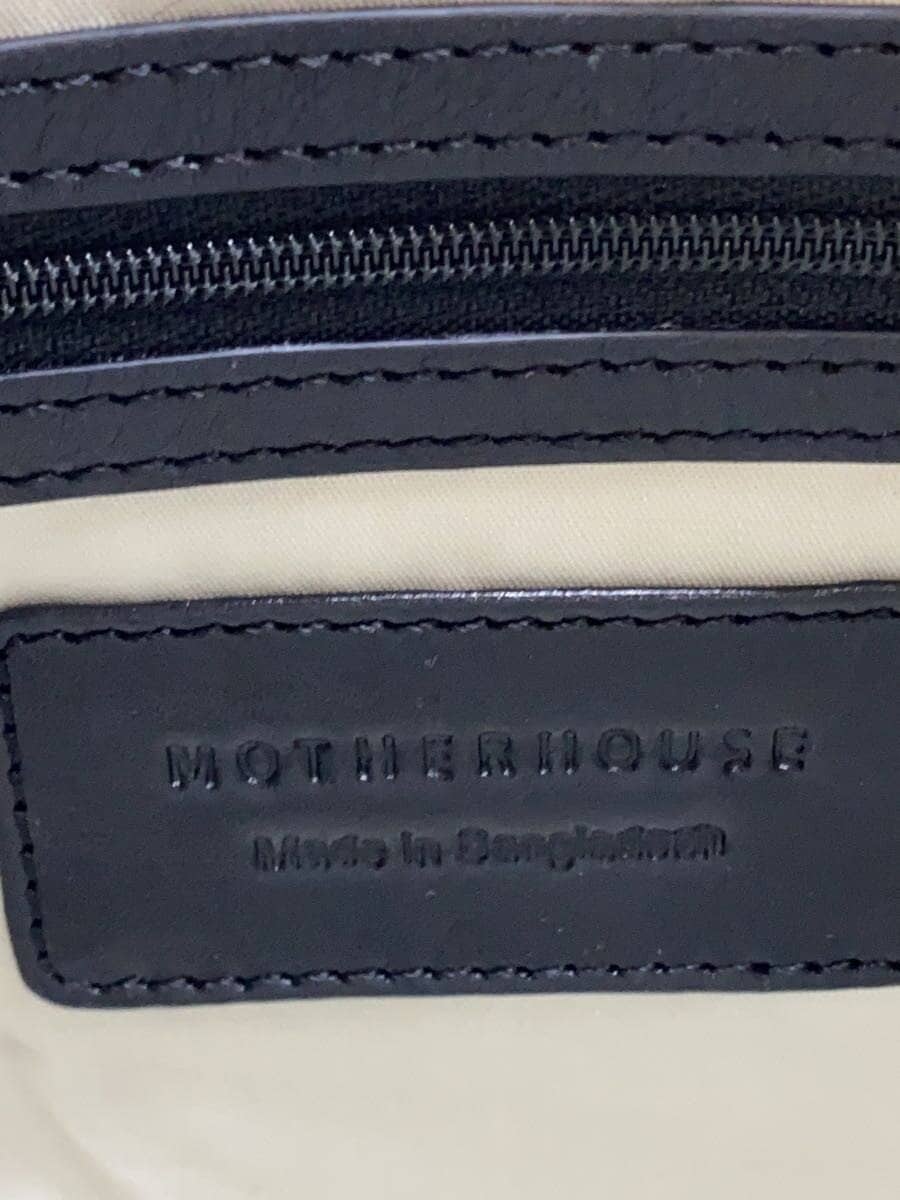 MOTHERHOUSE Minamo Shoulder Shoulder Bag Leather Black 5