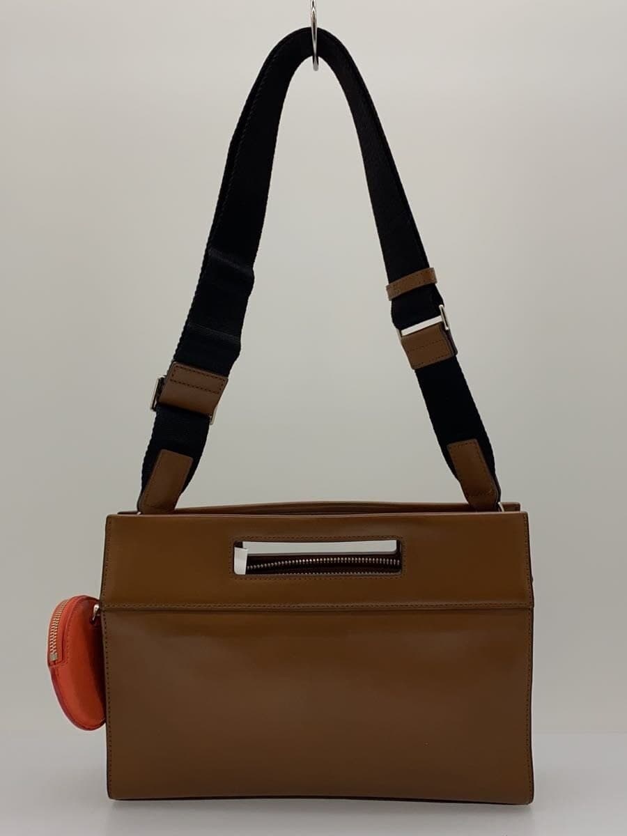 Paul Smith 2-Way Leather Boxy Shoulder Bag Leather BRW APU061 Shows signs of 3