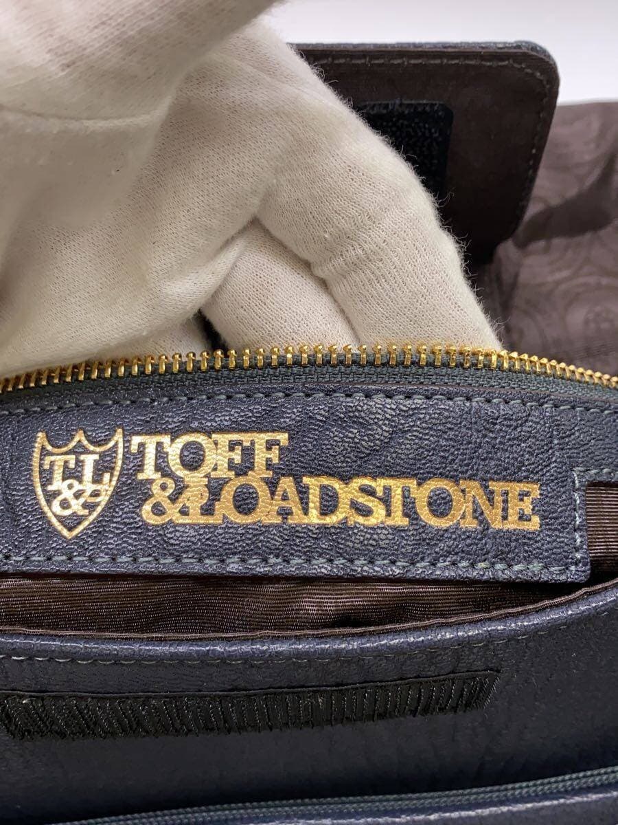 TOFF&LOADSTONE Flap Shoulder Bag Leather NVY Solid Color 5