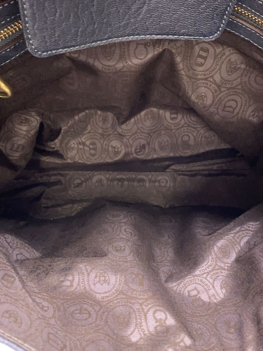 TOFF&LOADSTONE Flap Shoulder Bag Leather NVY Solid Color 6