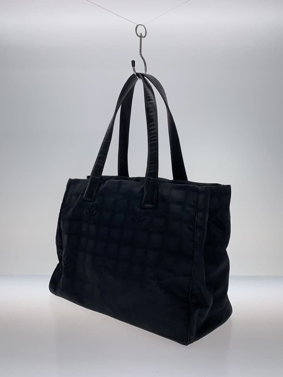 CHANEL New Travel Line Tote Bag MM Nylon × Leather Black 2
