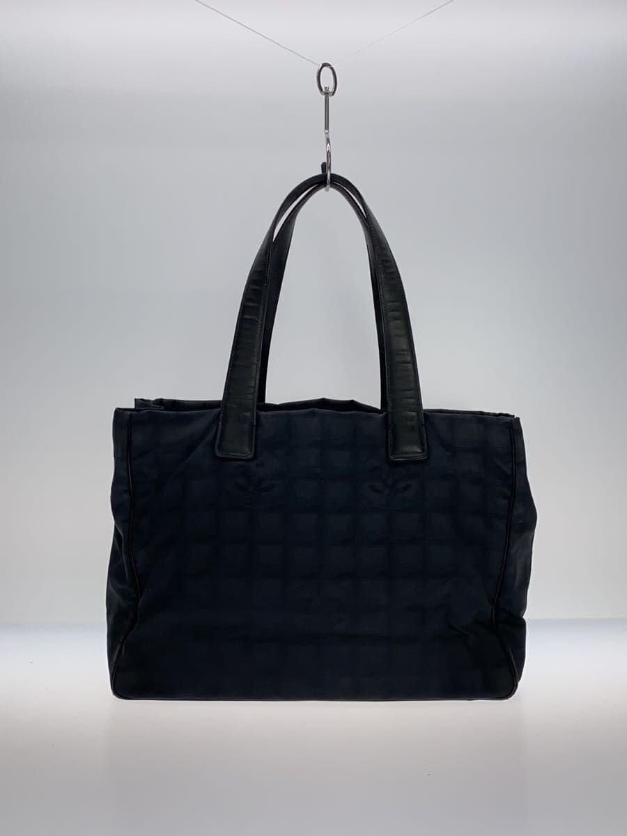 CHANEL New Travel Line Tote Bag MM Nylon × Leather Black 3