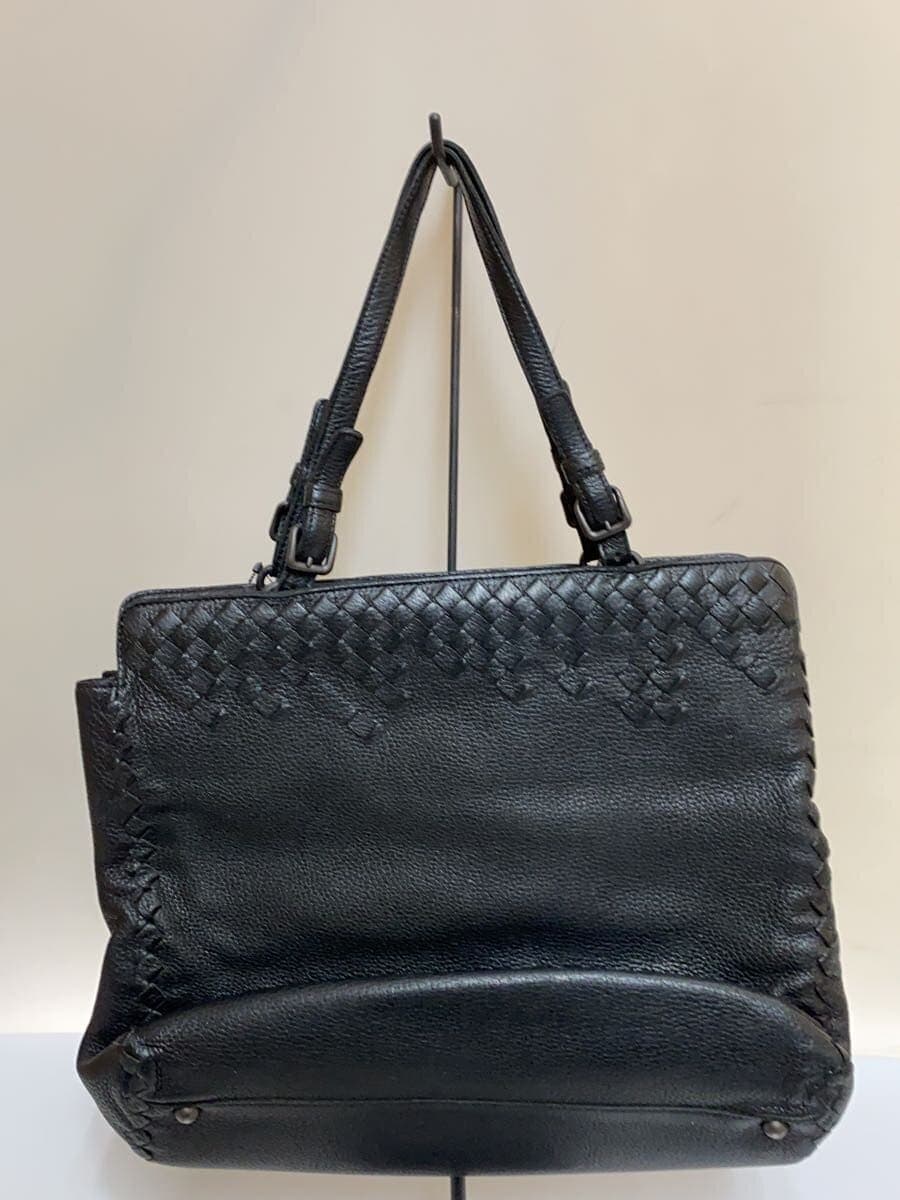BOTTEGA VENETA Intrecciato Tote Bag Leather Black 2