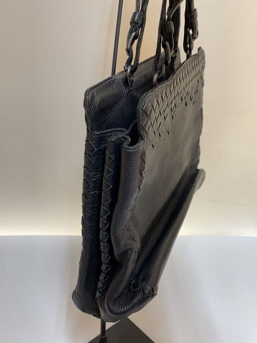 BOTTEGA VENETA Intrecciato Tote Bag Leather Black 3