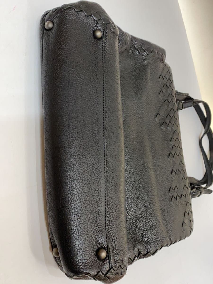 BOTTEGA VENETA Intrecciato Tote Bag Leather Black 4