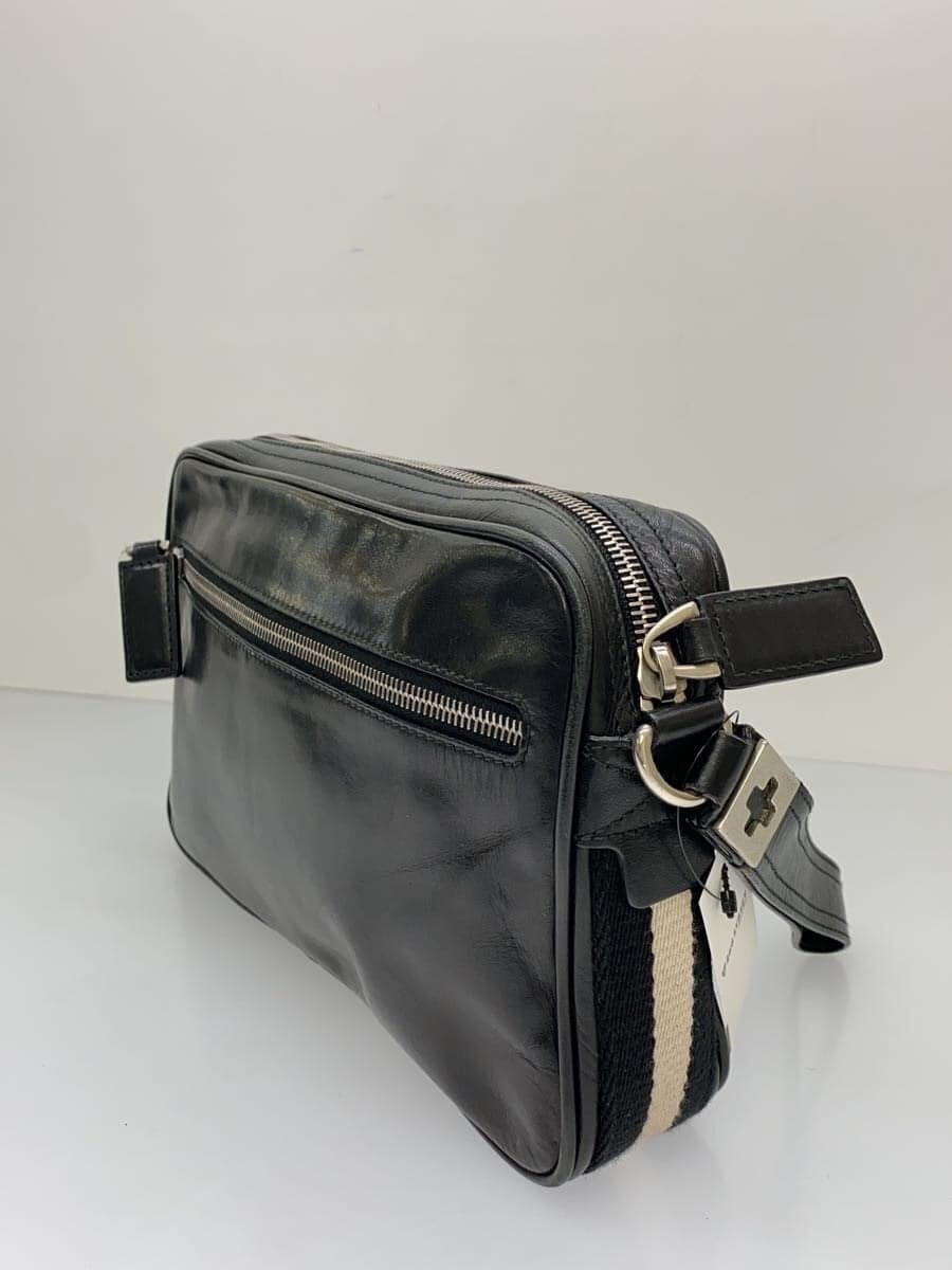 BALLY Side Line Clutch Bag Second Bag Leather BLK 2