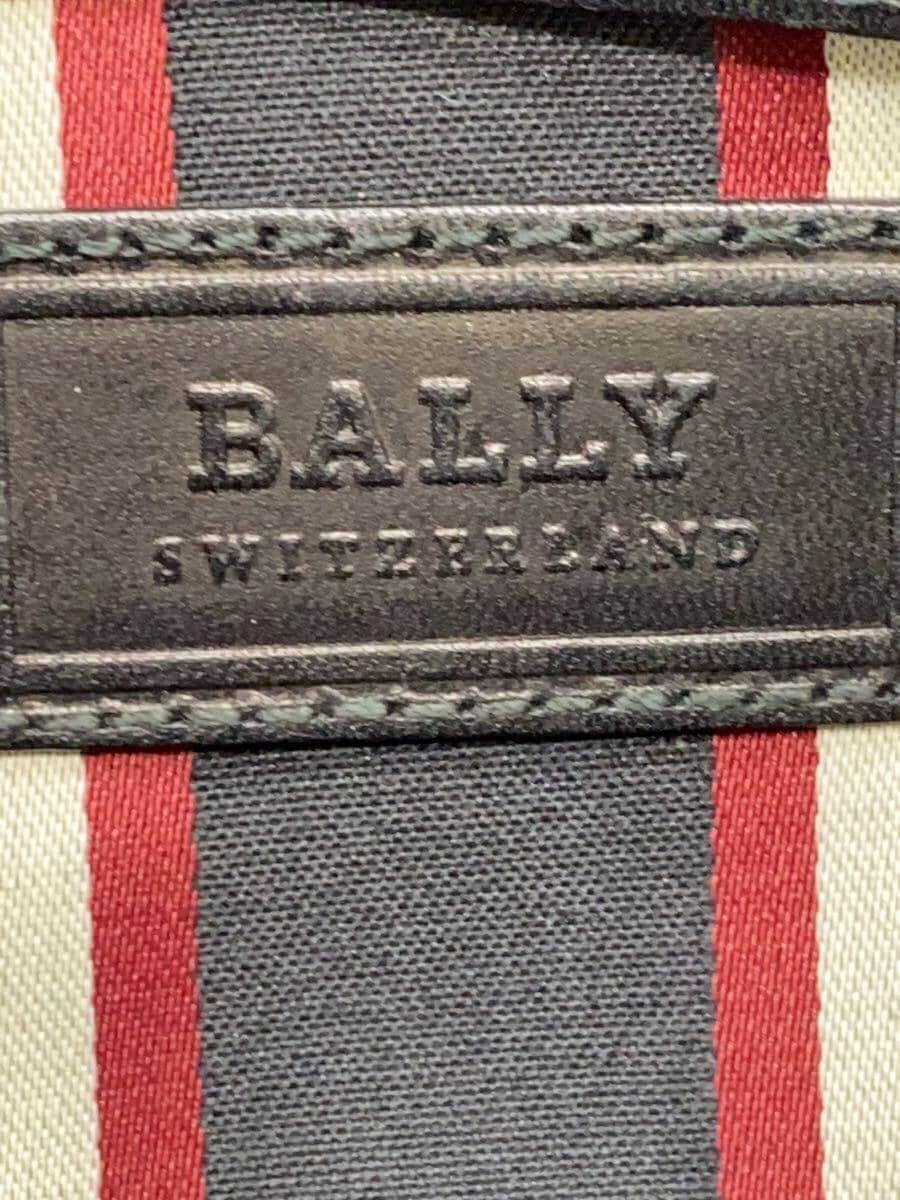 BALLY Side Line Clutch Bag Second Bag Leather BLK 5