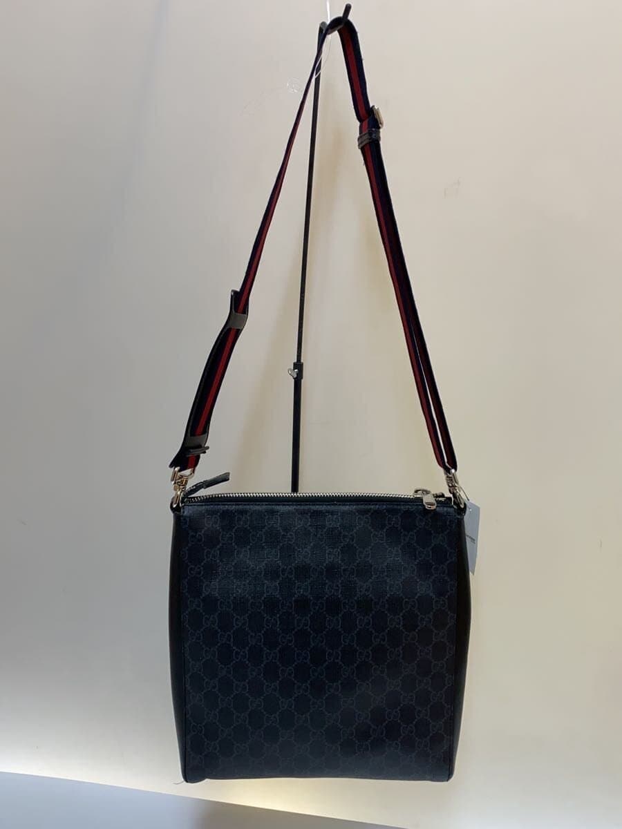 GUCCI Shoulder Bag_GG Supreme_Night Courier PVC BLK Allover Pattern 474137 2