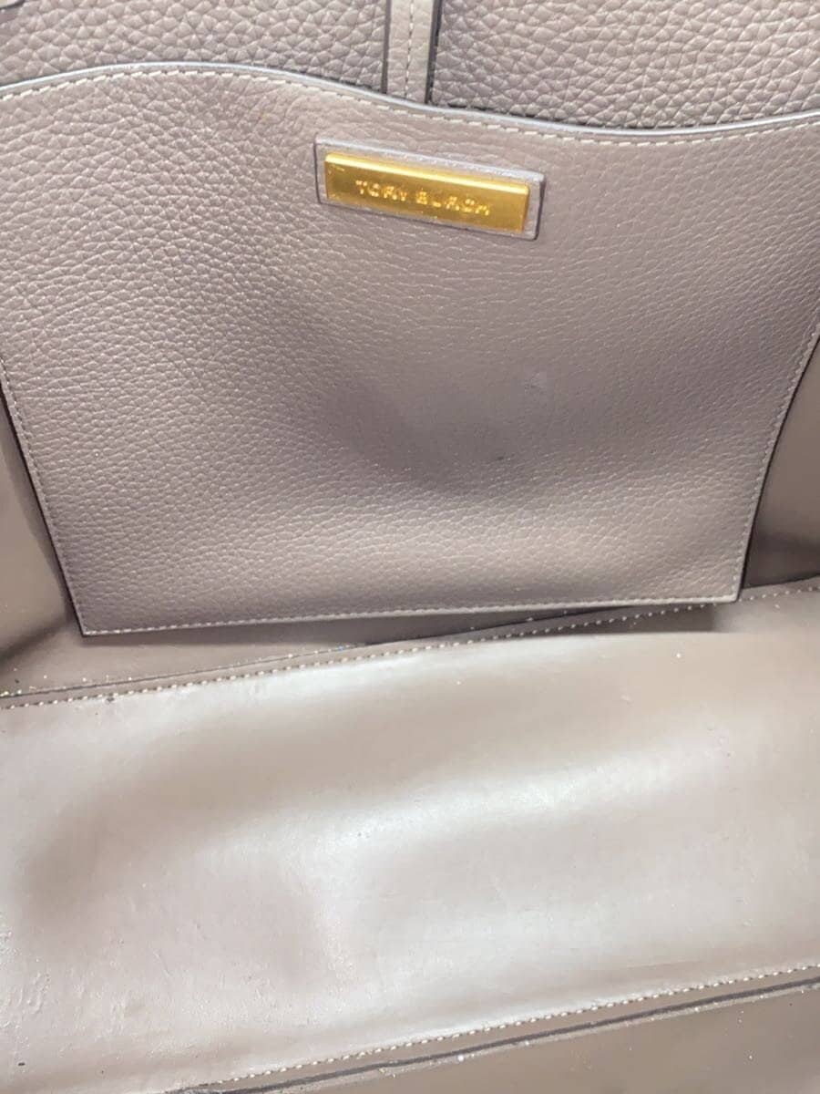 TORY BURCH Bag Leather Gray 5