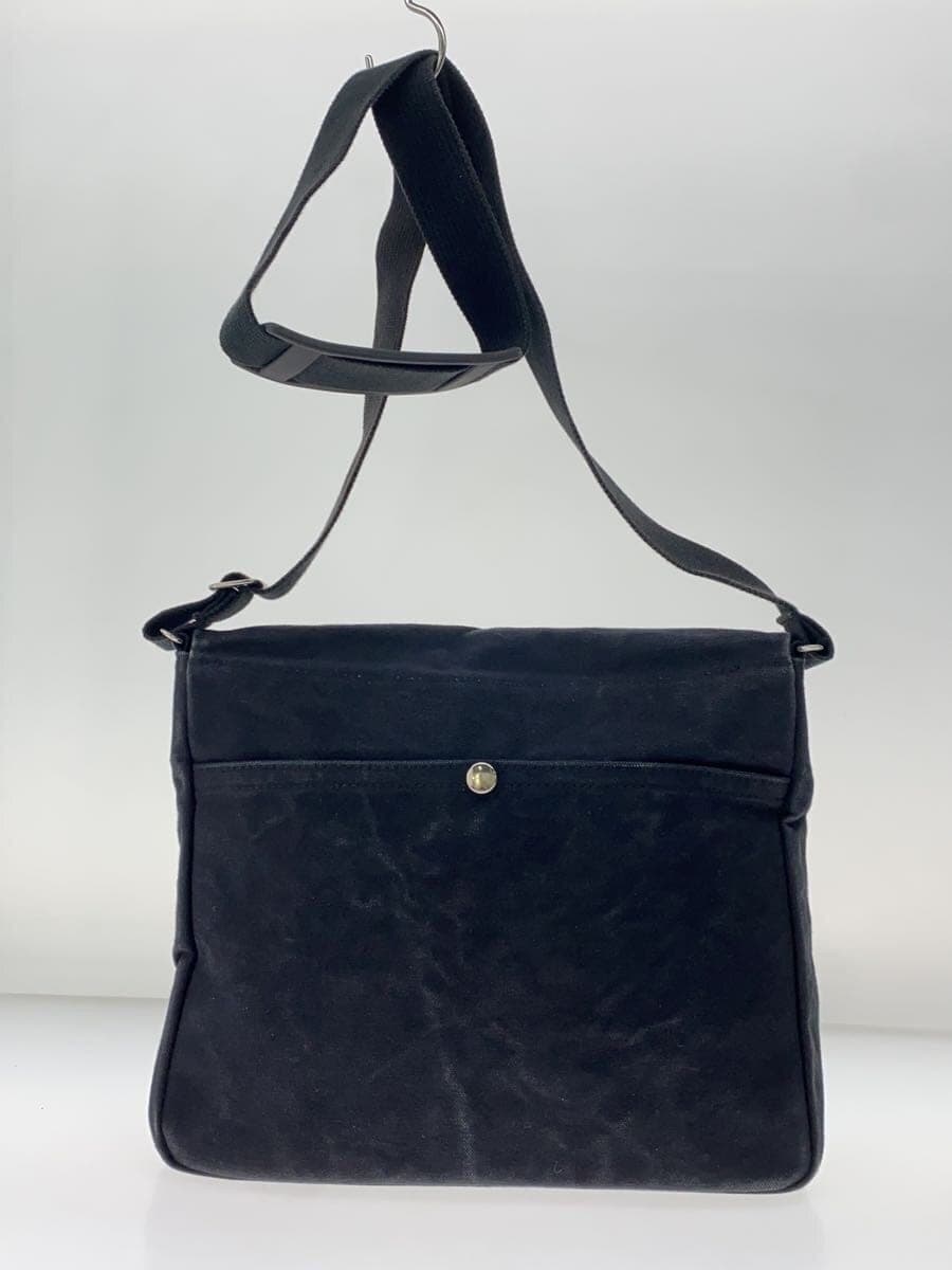 Hinomoto Canvas Shoulder Bag Canvas Black 3