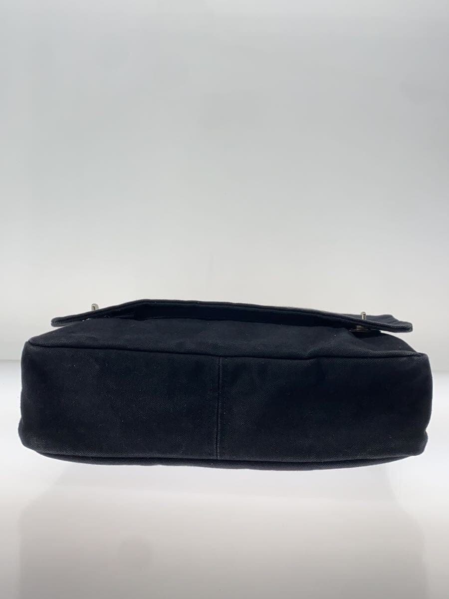 Hinomoto Canvas Shoulder Bag Canvas Black 4