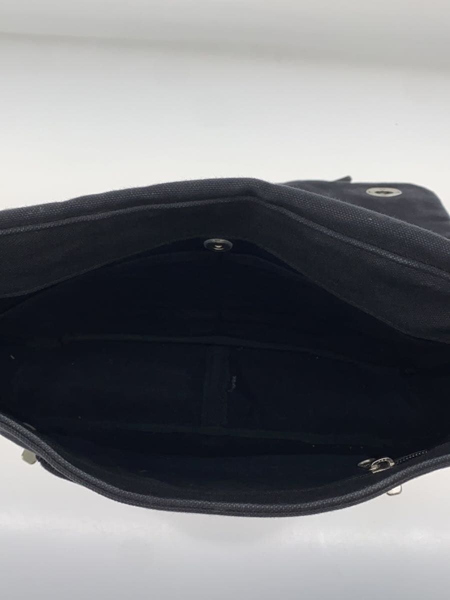 Hinomoto Canvas Shoulder Bag Canvas Black 6