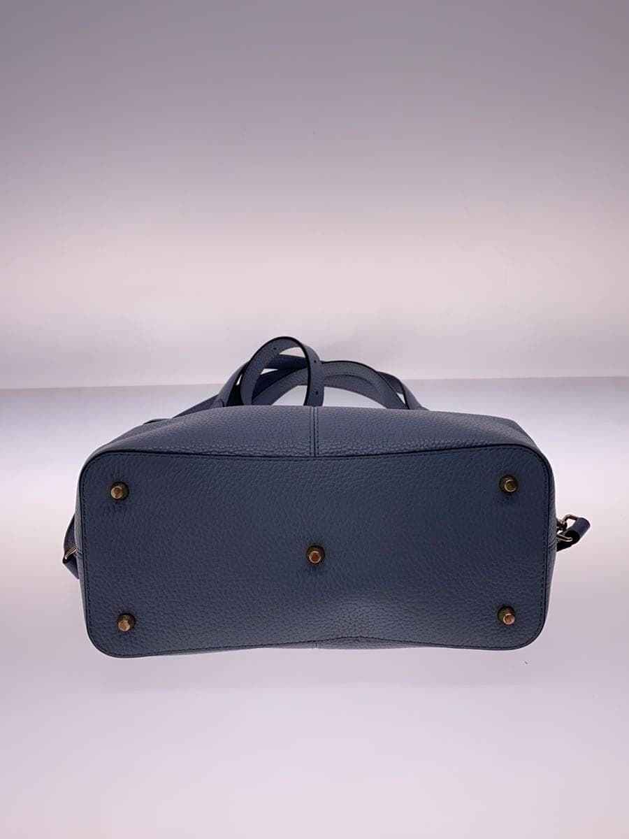 FURLA Shoulder Bag Blue Daphne 2-Way Handbag 4