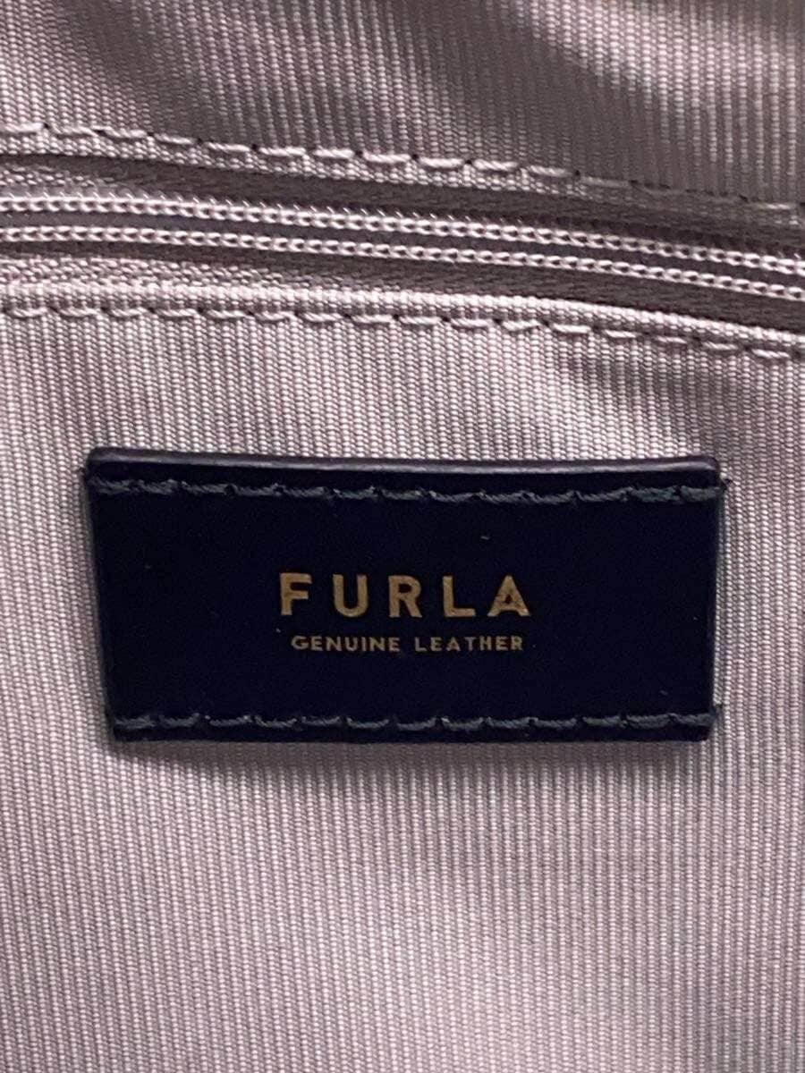 FURLA Shoulder Bag Blue Daphne 2-Way Handbag 5