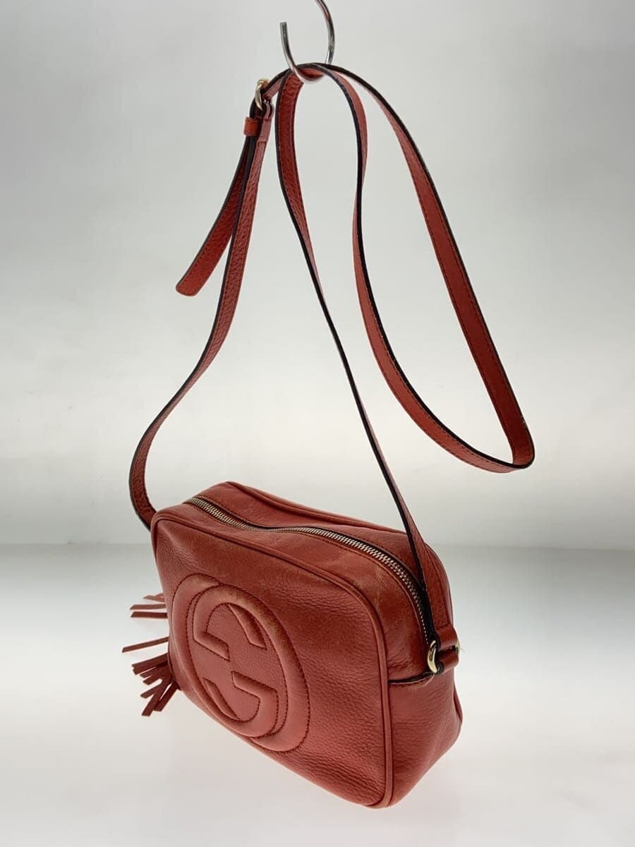 GUCCI shoulder bag leather RED 308364 2