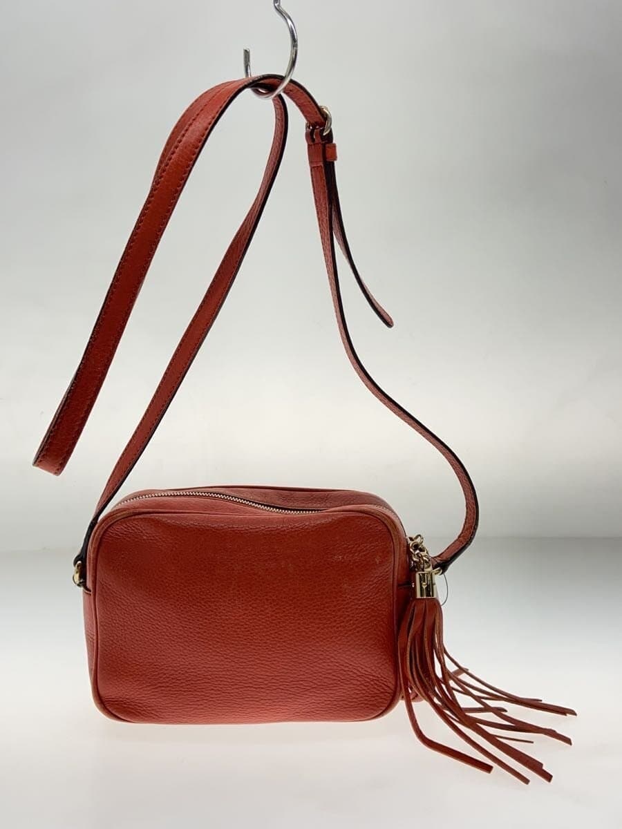 GUCCI shoulder bag leather RED 308364 3