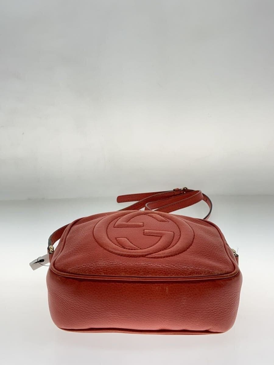 GUCCI shoulder bag leather RED 308364 4