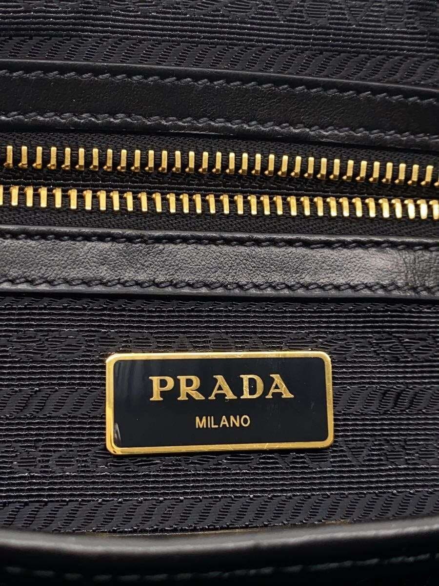 PRADA Shoulder Bag Nylon Black 1BA104 2-Way Handbag 5