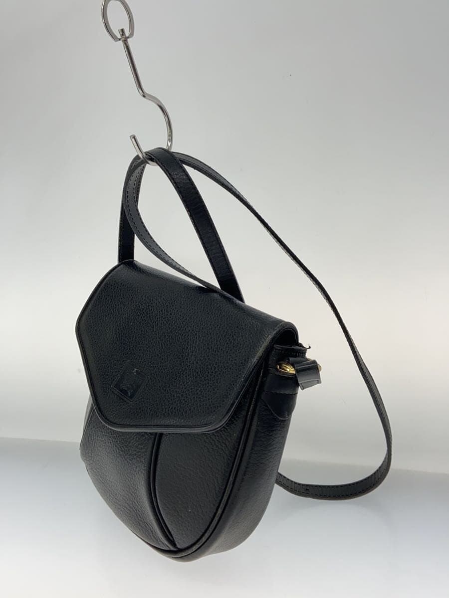 BURBERRYS Shoulder Bag Leather Black 2