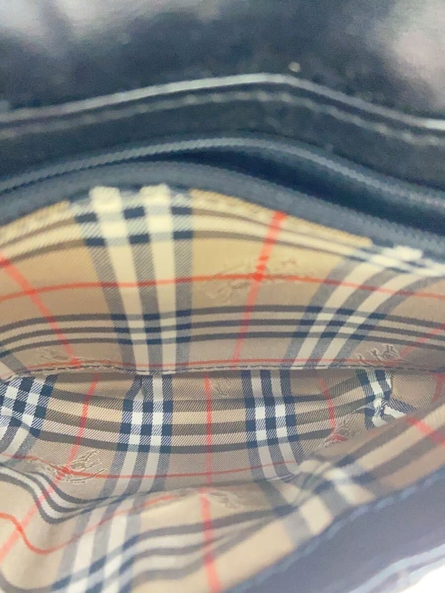 BURBERRYS Shoulder Bag Leather Black 6