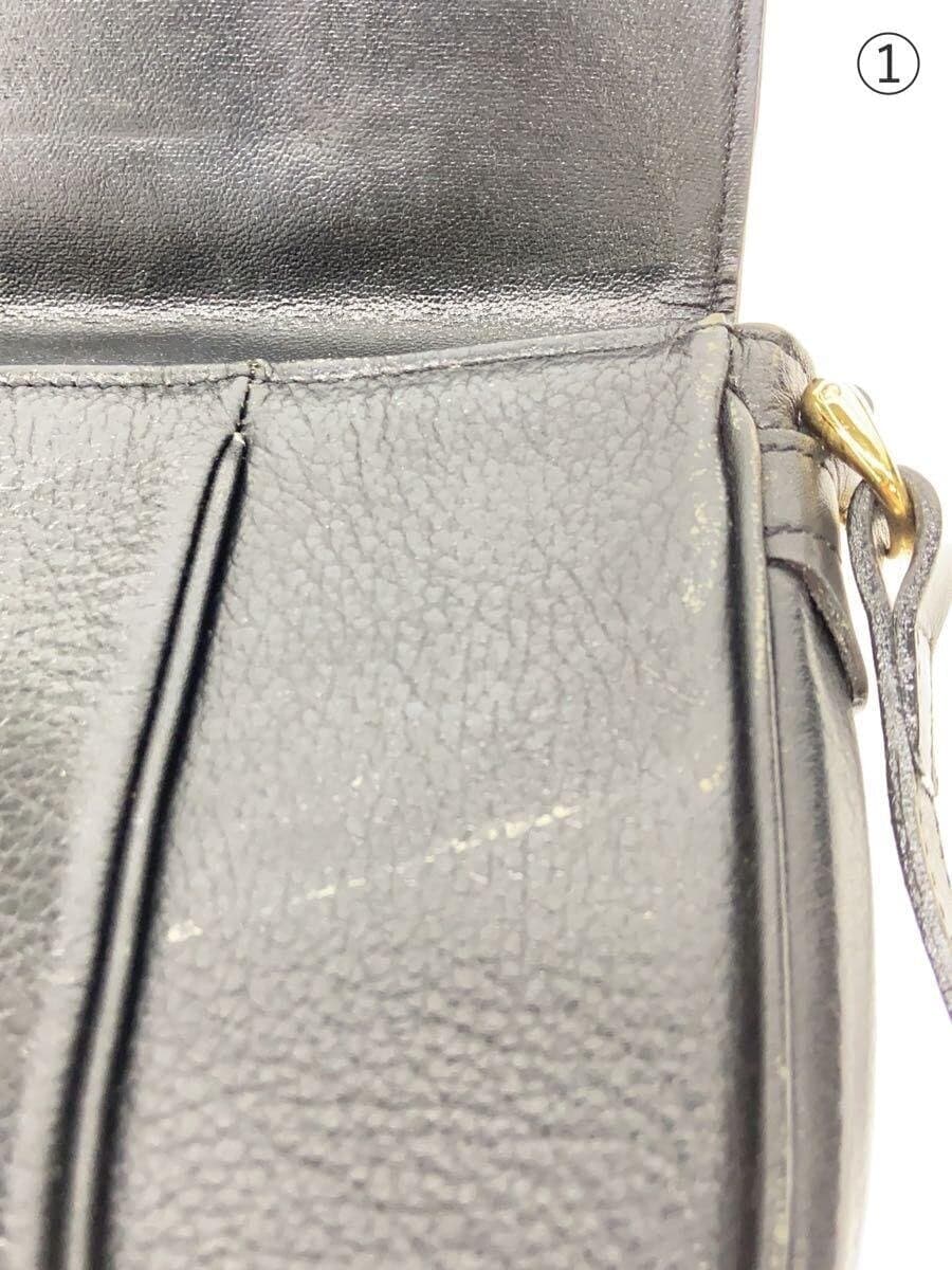 BURBERRYS Shoulder Bag Leather Black 7