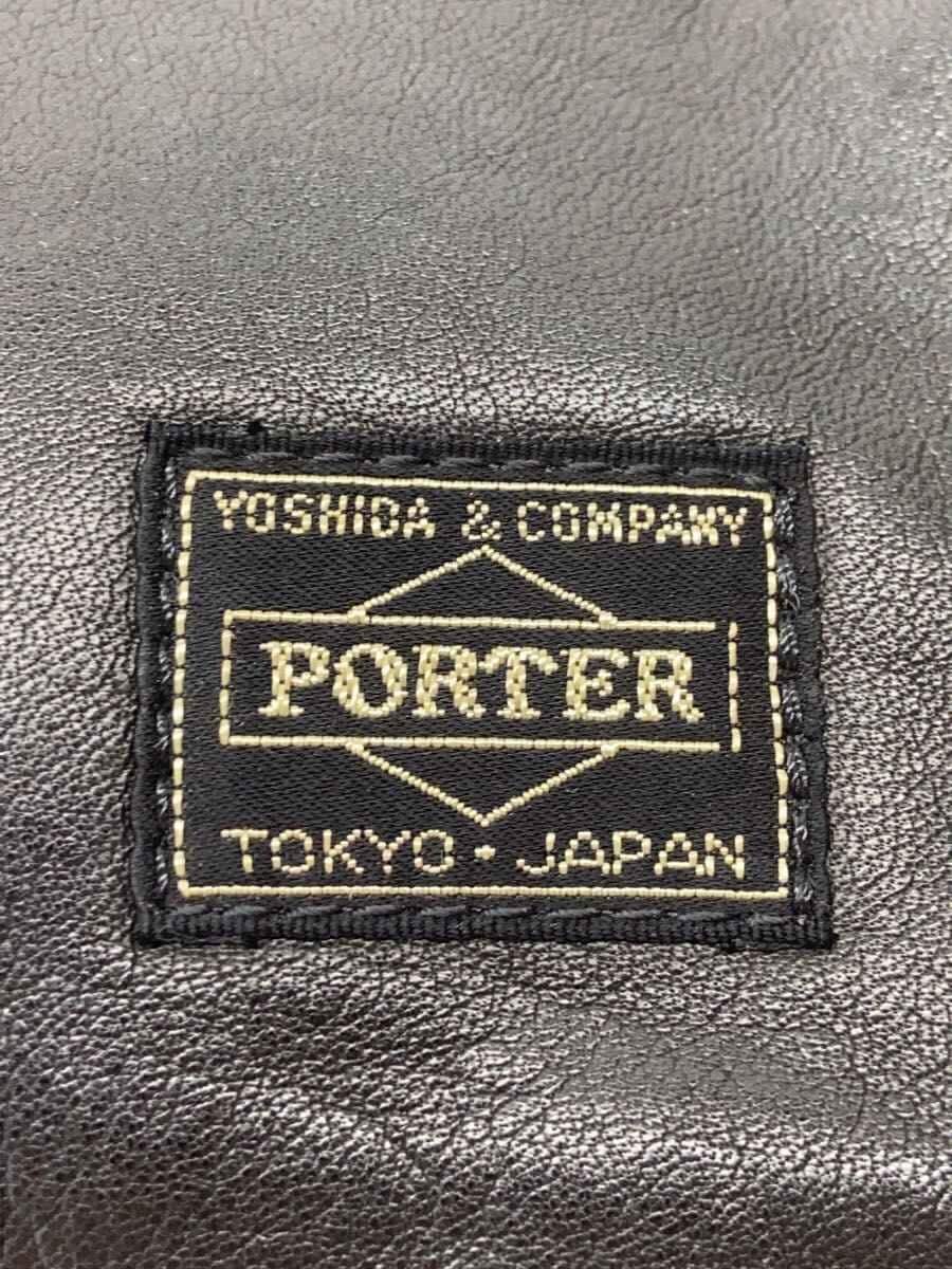 PORTER Backpack Leather Black Cortina 5