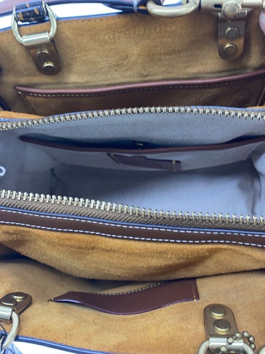 COACH Shoulder Bag Brown All Over Pattern C5467 Rogue 25 2-Way Handbag 6