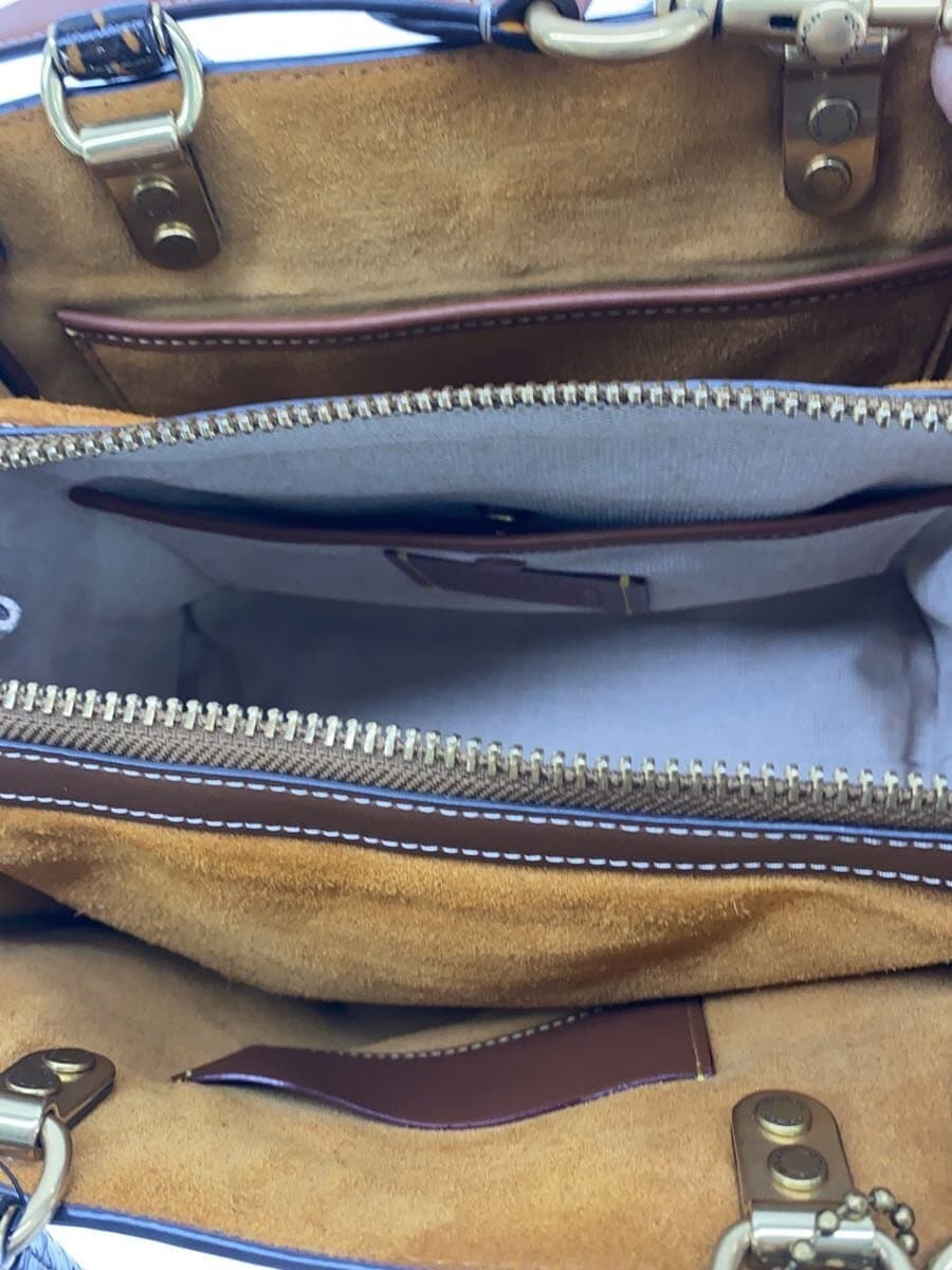 COACH Shoulder Bag Brown All Over Pattern C5467 Rogue 25 2-Way Handbag 6